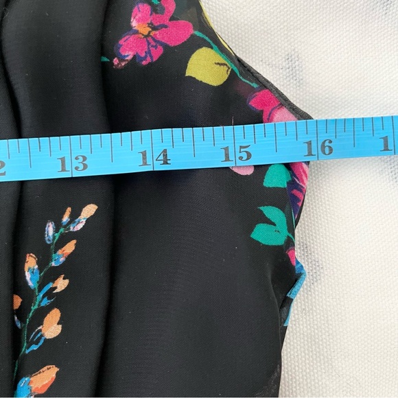 Atmosphere Floral A-line Dress-Black-Women US Size Small - Picture 12 of 13